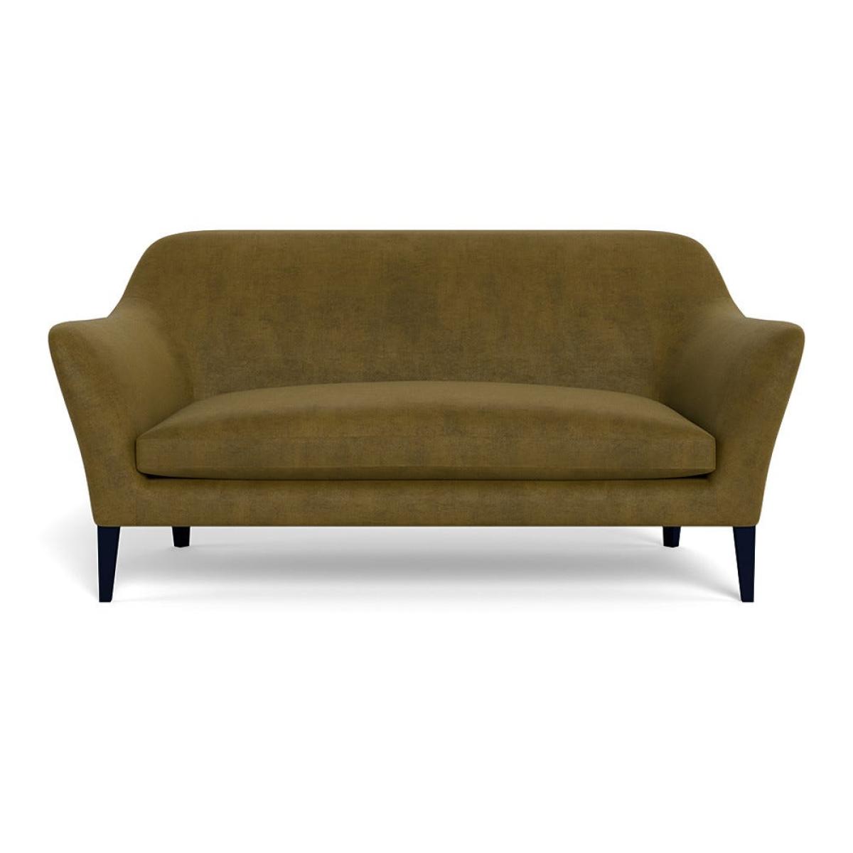 Heal's Wallis 3 Seater Sofa Smart Luxe Velvet Peridot Black Painted Oak Feet – image 2
