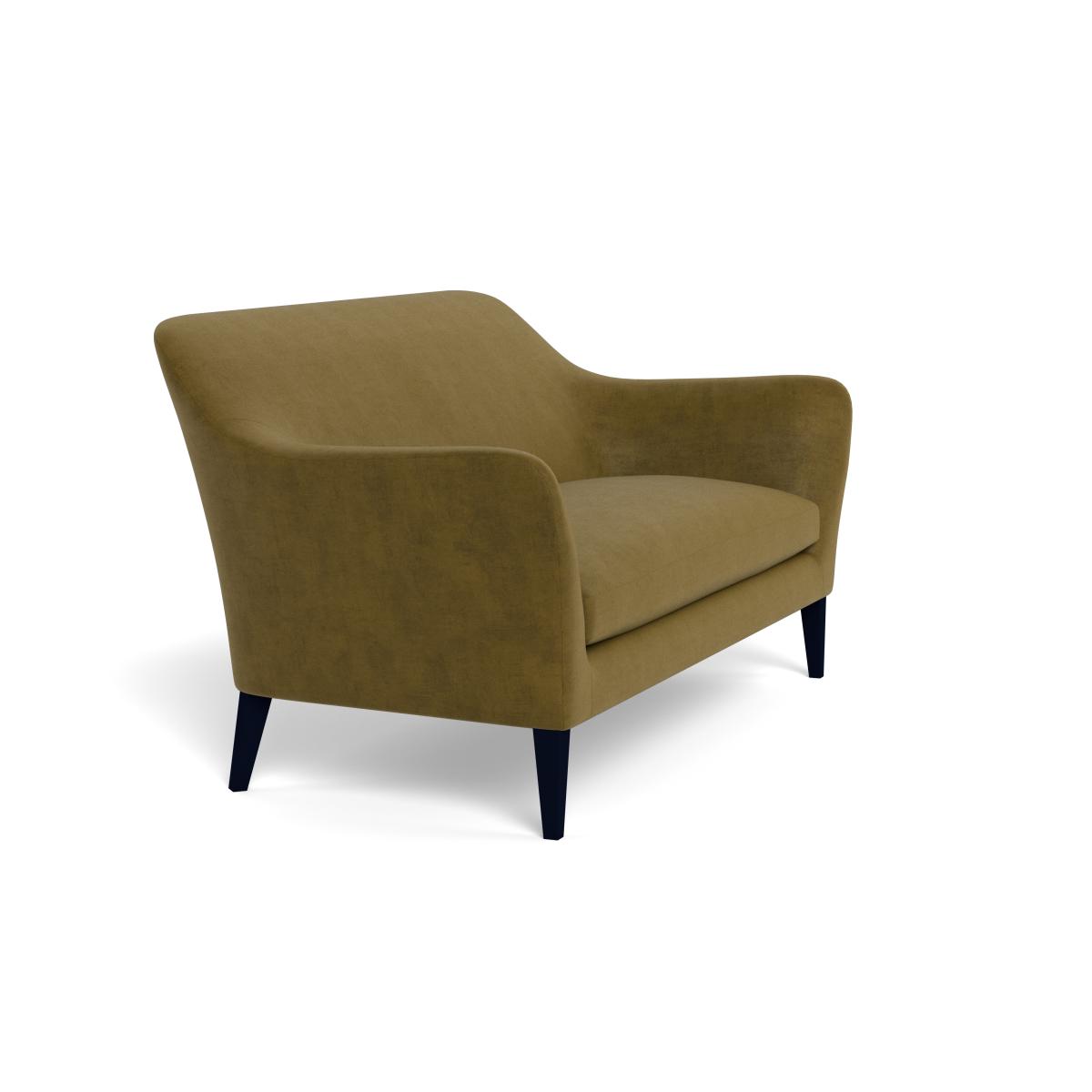 Heal's Wallis 3 Seater Sofa Smart Luxe Velvet Peridot Black Painted Oak Feet – image 3