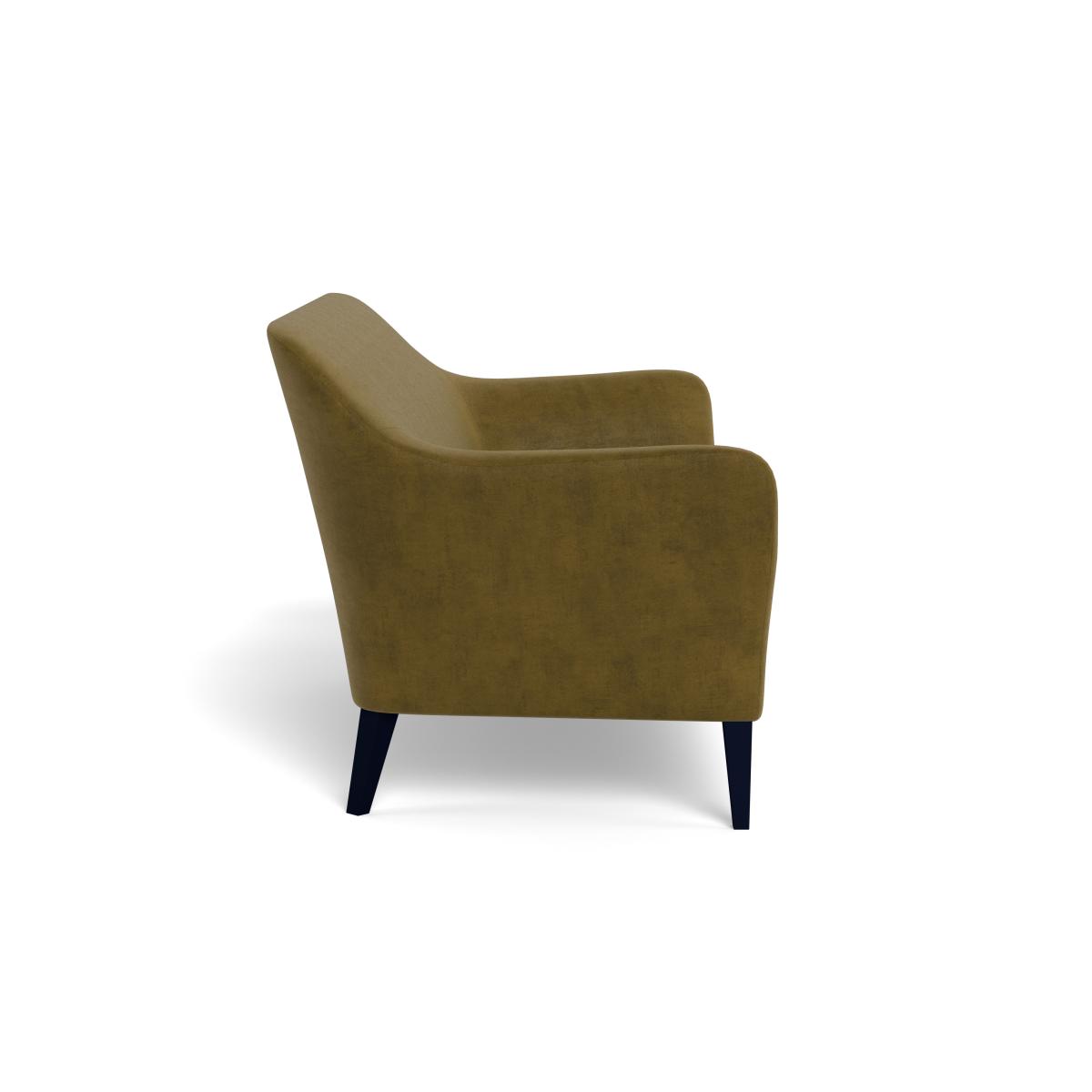 Heal's Wallis 3 Seater Sofa Smart Luxe Velvet Peridot Black Painted Oak Feet – image 4