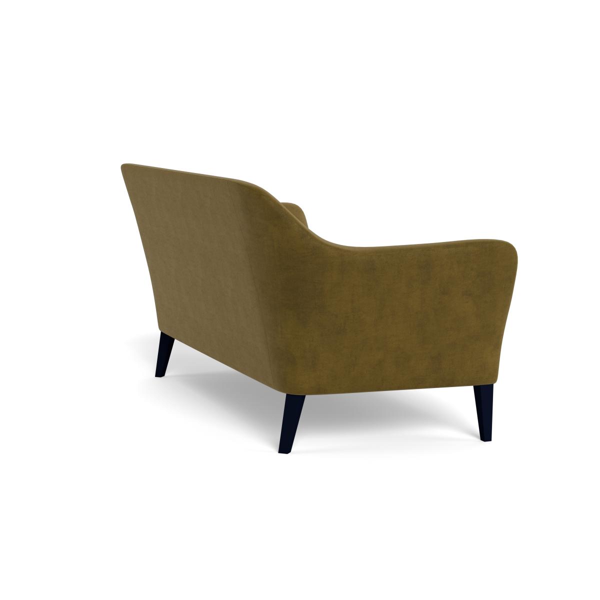 Heal's Wallis 3 Seater Sofa Smart Luxe Velvet Peridot Black Painted Oak Feet – image 5