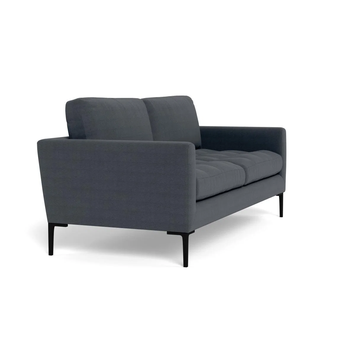 Heal's Eton 3 Seater Sofa Linen Dark Grey Black Feet - Heal's UK Furniture – image 2