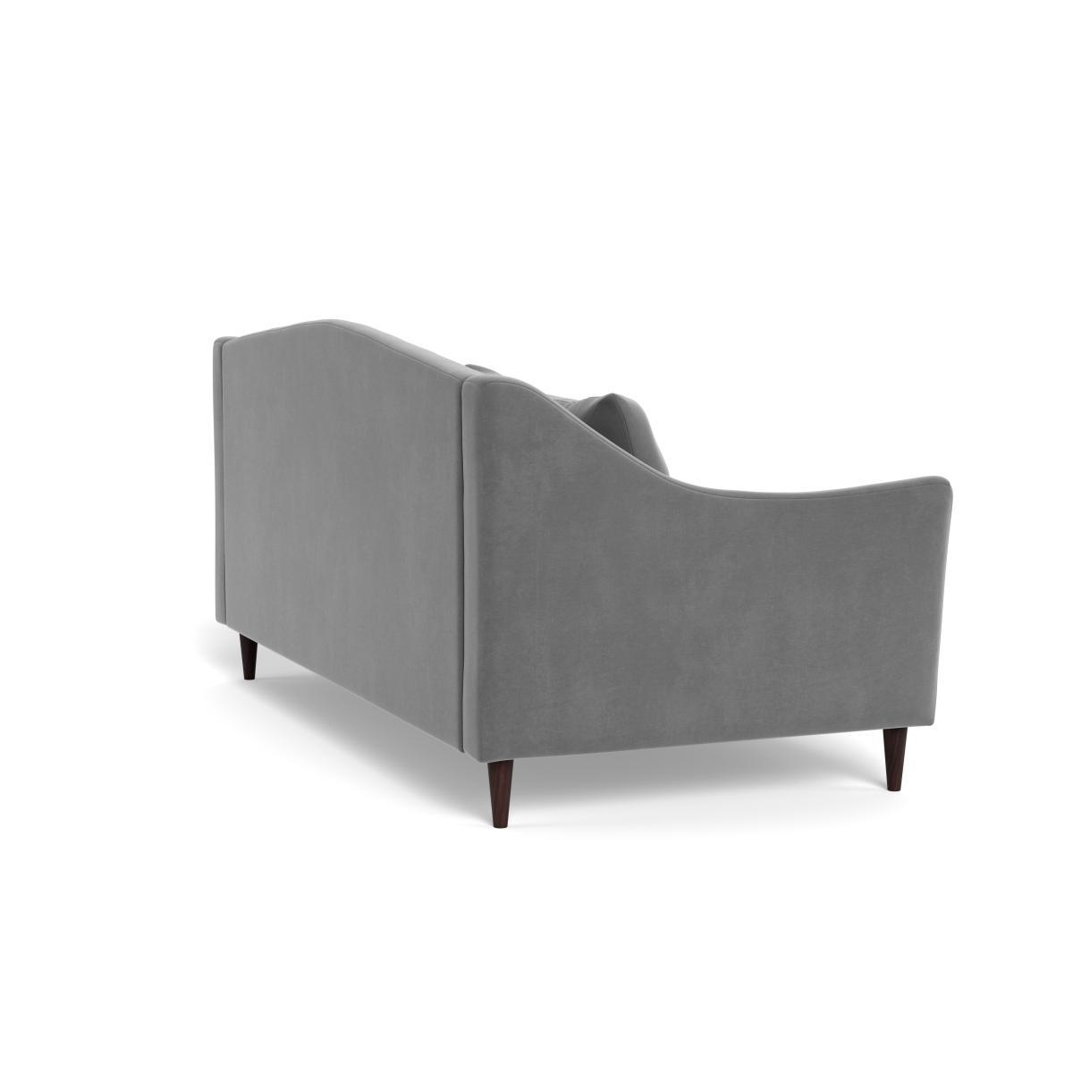 Heal's Somerset 3 Seater Sofa Smart Velvet Mercury Dark Stain Beech - Heal's UK Furniture – image 4