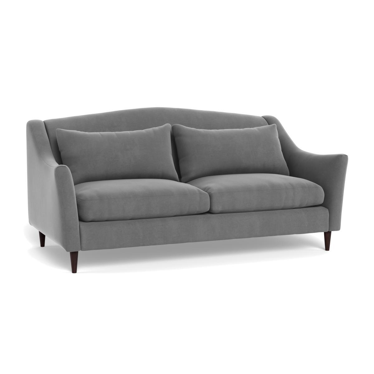 Heal's Somerset 3 Seater Sofa Smart Velvet Mercury Dark Stain Beech - Heal's UK Furniture – image 1