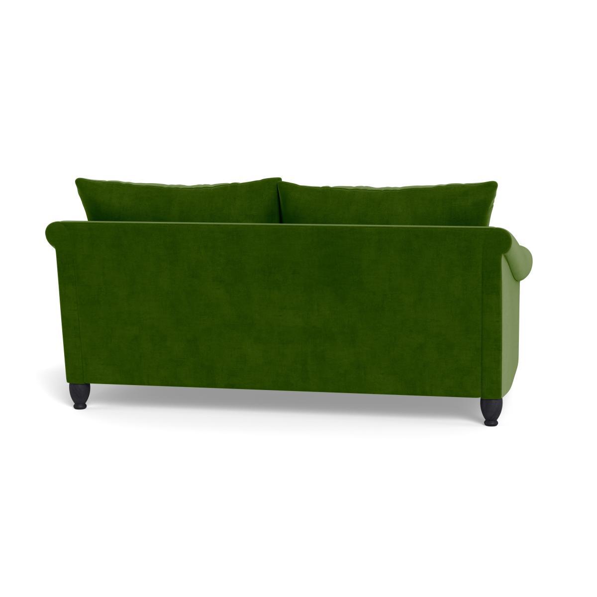 Heal's Devon 3 Seater Smart Luxe Velvet Grass Walnut Stain Beech Feet - Heal's UK Furniture – image 5