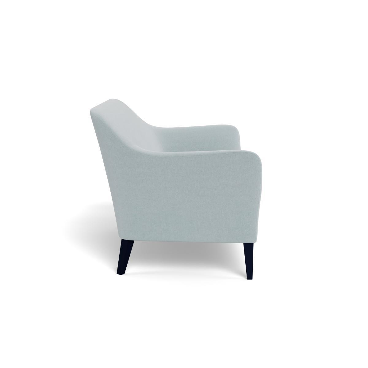Heal's Wallis 3 Seater Sofa Brushed Cotton Mist Black Feet - Heal's UK Furniture – image 3
