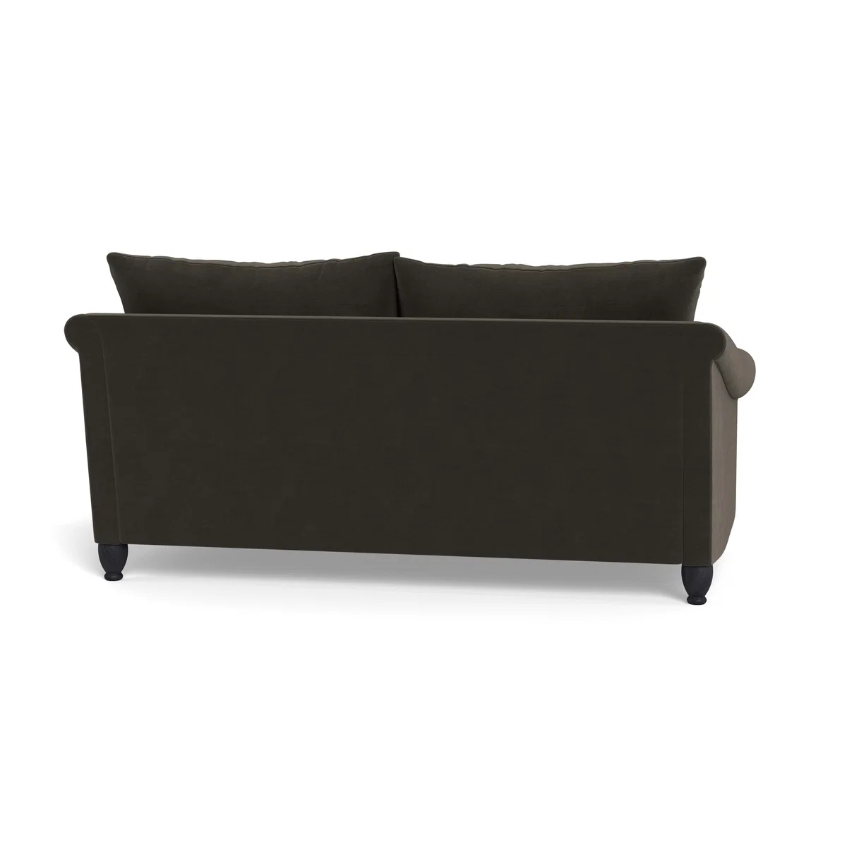 Heal's Devon 3 Seater Velvet Charcoal Natural Ash Feet - Heal's UK Furniture – image 5