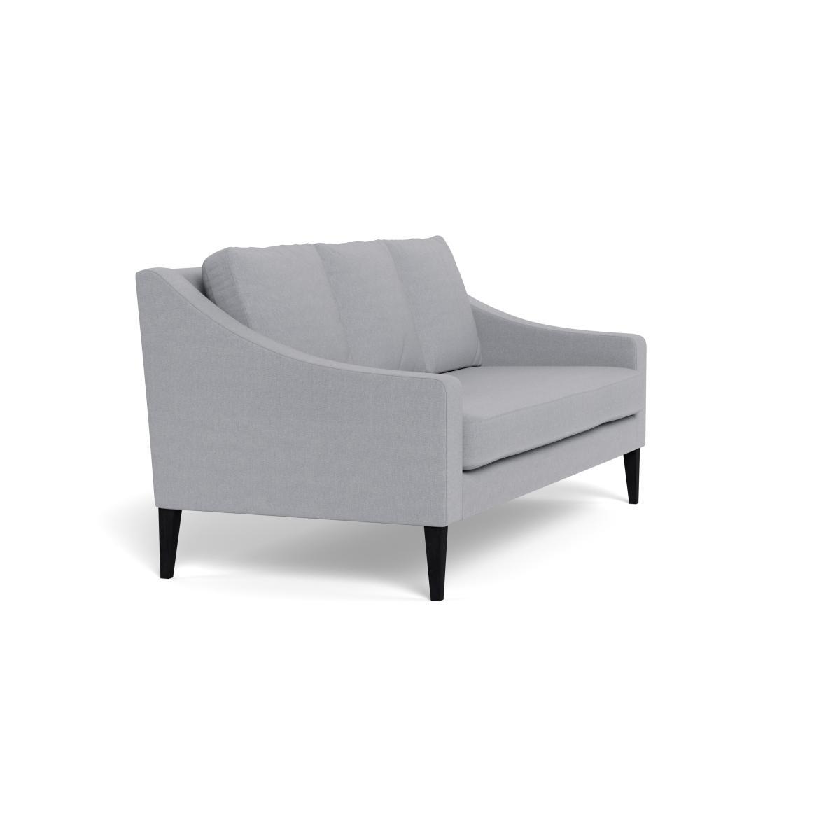 Heal's Richmond 3 Seater Sofa Brushed Cotton Pewter Black Feet - Heal's UK Furniture – image 2