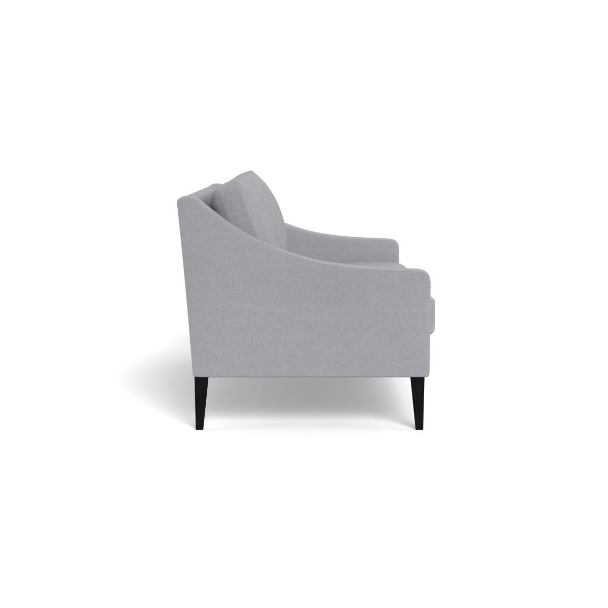 Heal's Richmond 3 Seater Sofa Brushed Cotton Pewter Black Feet - Heal's UK Furniture – image 3