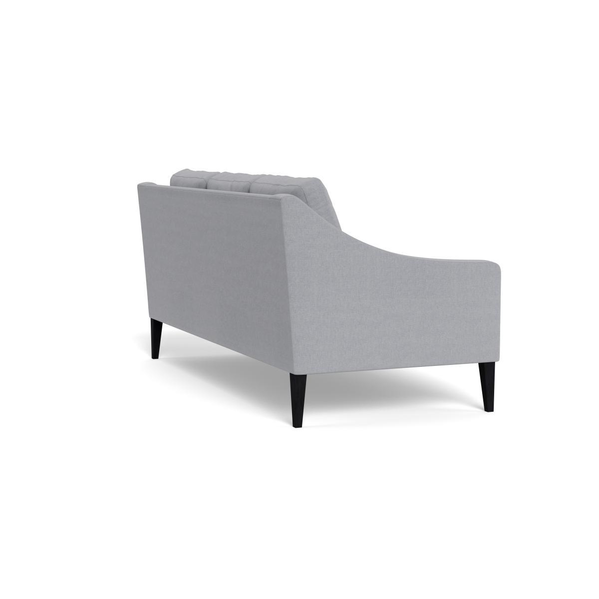 Heal's Richmond 3 Seater Sofa Brushed Cotton Pewter Black Feet - Heal's UK Furniture – image 4