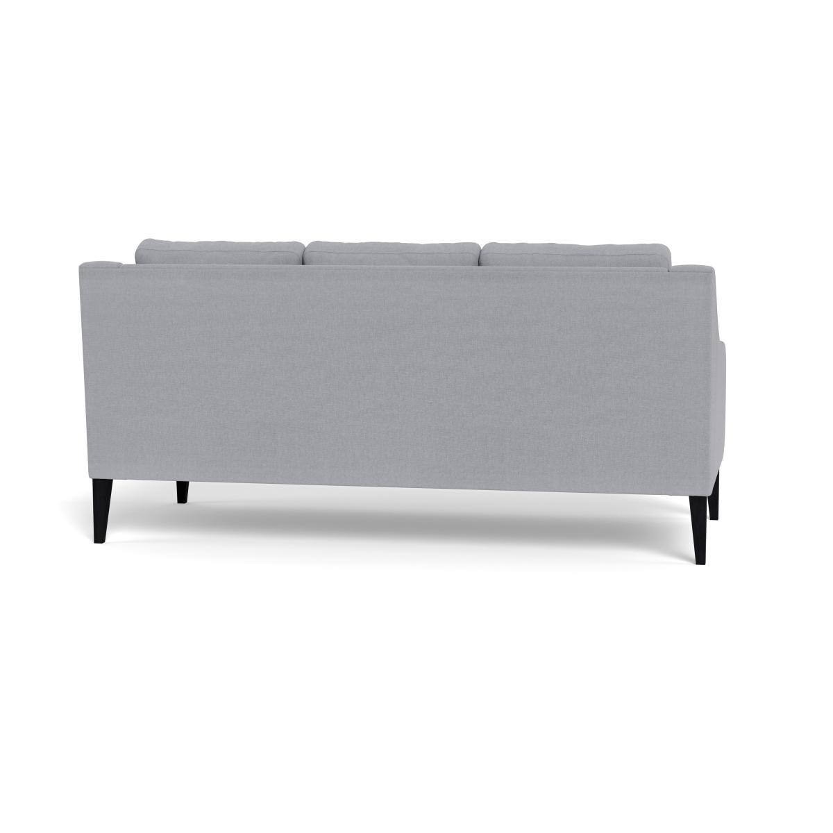 Heal's Richmond 3 Seater Sofa Brushed Cotton Pewter Black Feet - Heal's UK Furniture – image 5