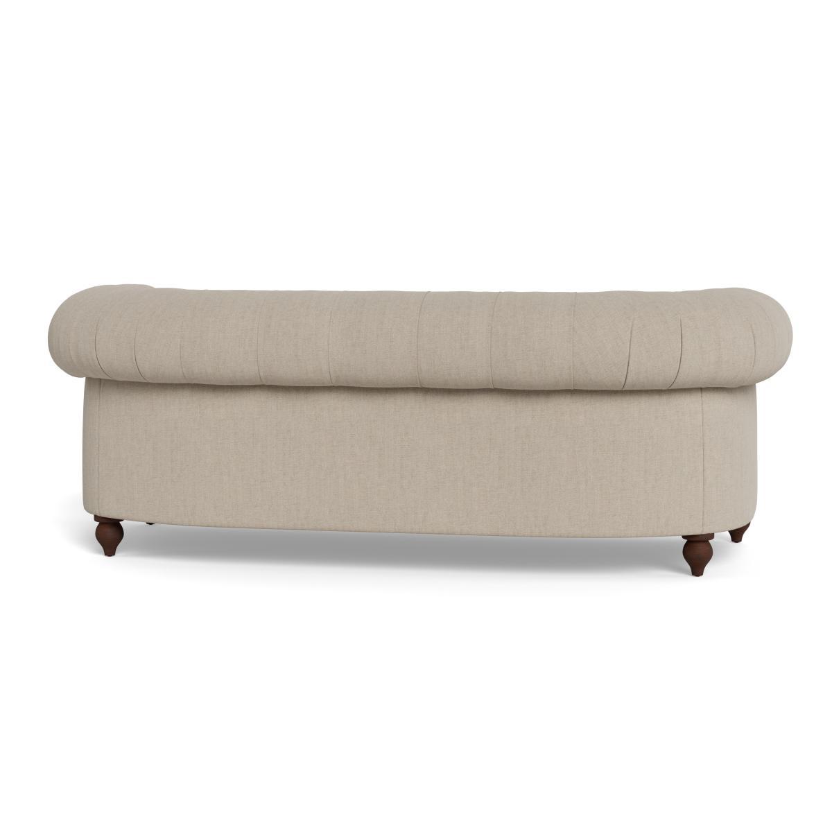 Heal's Fitzrovia 3 Seater Sofa Broad Weave Putty Natural Feet - Heal's UK Furniture – image 5
