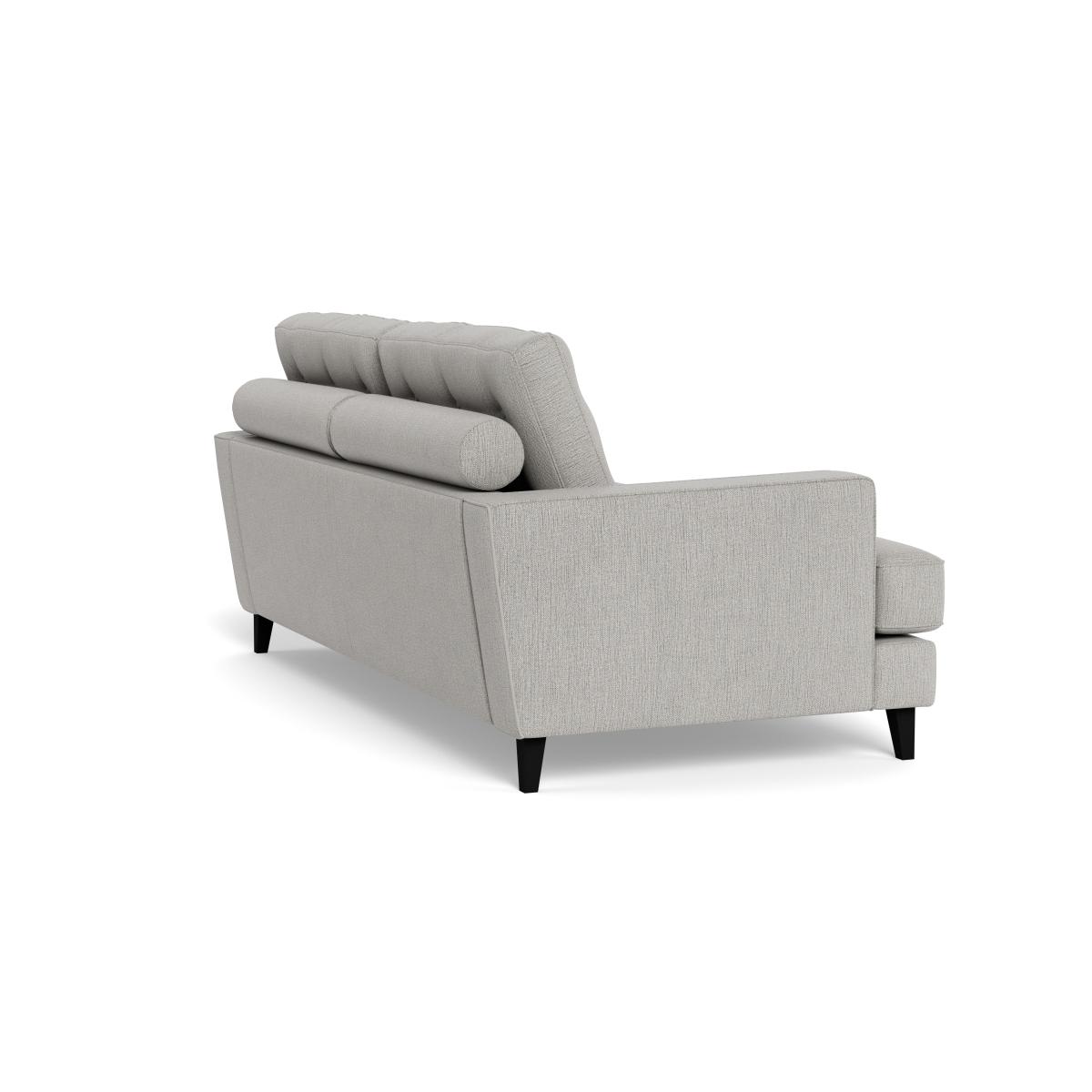 Heal's Mistral 3 Seater Sofa Smart Linen Mix Silver Black Feet – image 5