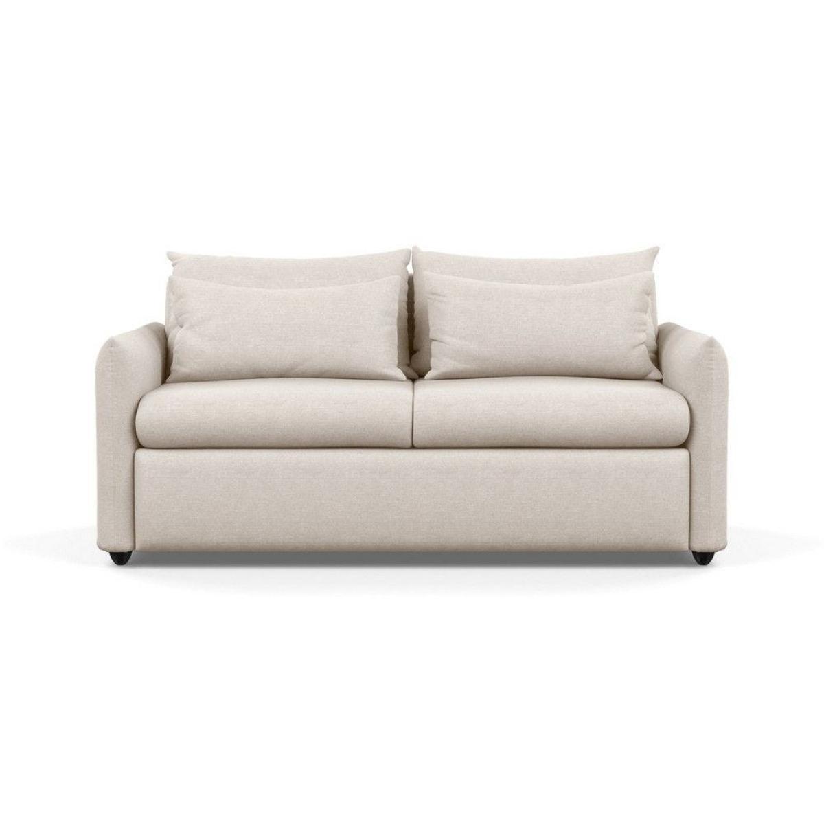 Heal's Pillow 3 Seater Sofa Melton Wool Shale Natural - Heal's UK Furniture – image 8