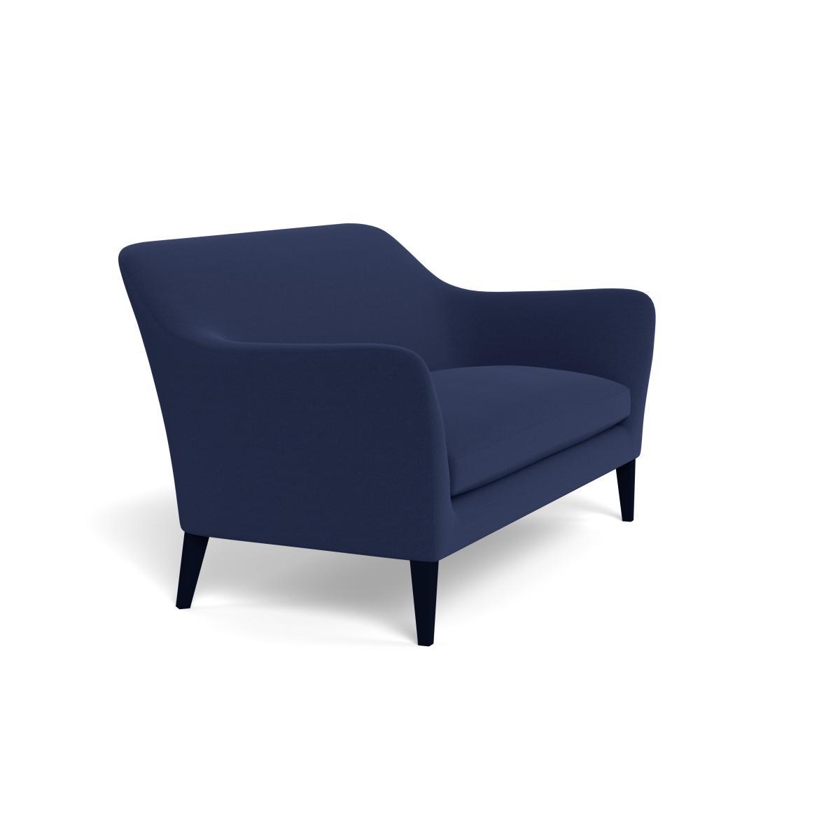Heal's Wallis 3 Seater Sofa Melton Wool New Navy Walnut Feet - Heal's UK Furniture – image 2
