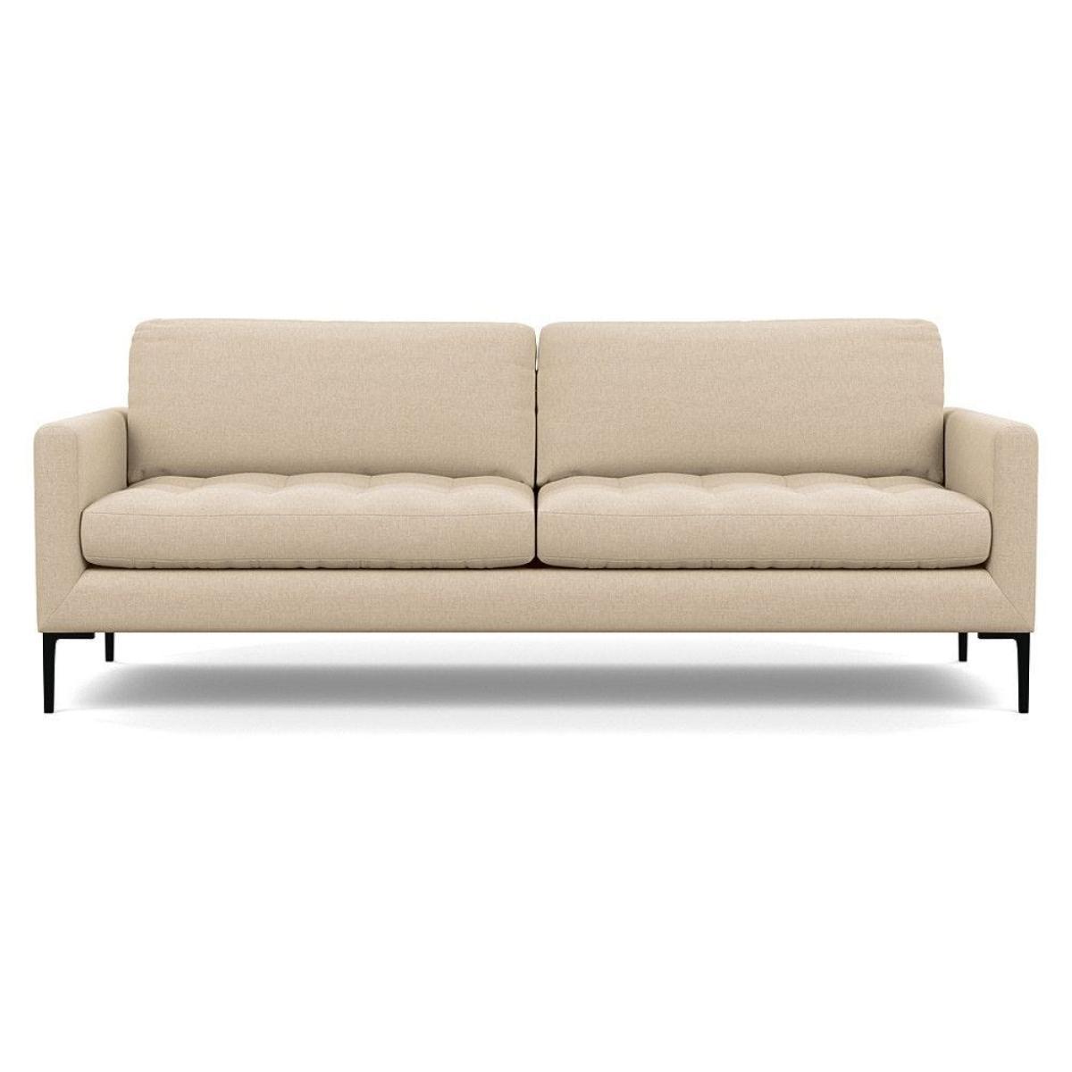 Heal's Mistral 3 Seater Sofa Texture Limestone Black Feet - Heal's UK Furniture – image 3