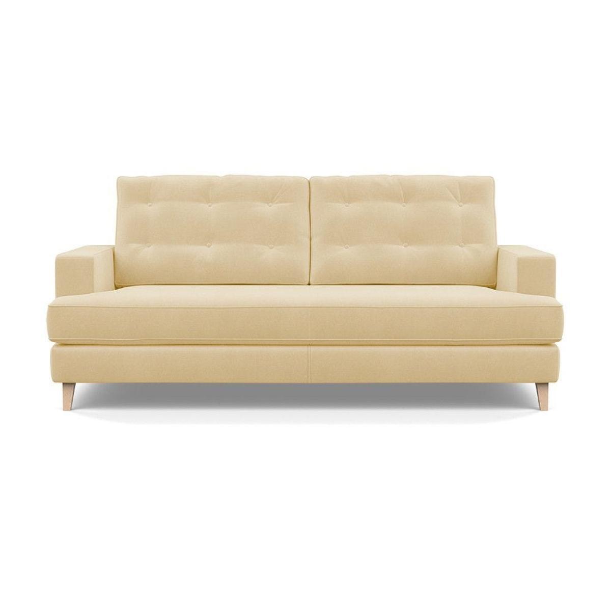 Heal's Mistral 3 Seater Sofa Texture Limestone Black Feet - Heal's UK Furniture – image 4