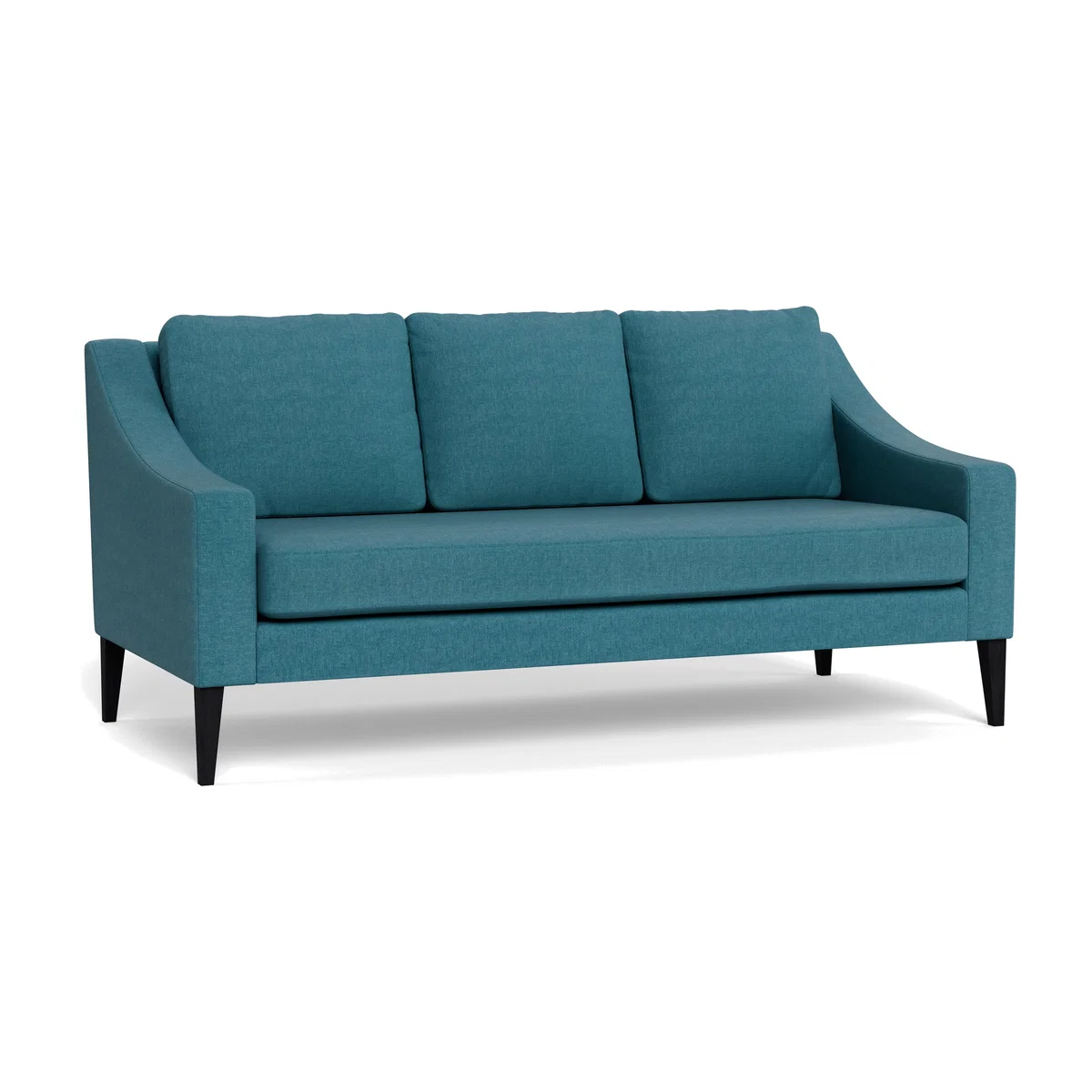 Heal's Richmond 3 Seater Sofa Brushed Cotton Cadet Black Feet – image 1