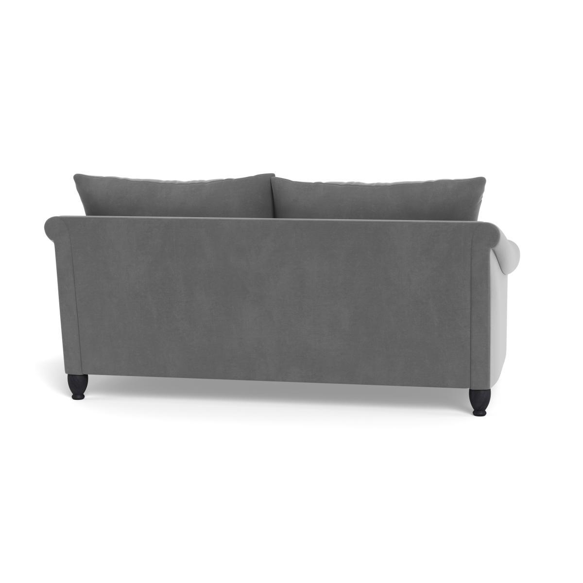 Heal's Devon 3 Seater Smart Velvet Mercury Walnut Stain Beech Feet - Heal's UK Furniture – image 5