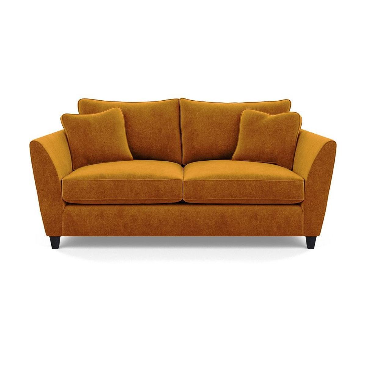 Heal's Torino 3 Seater Leather Sofa Leather Cognac Black Feet – image 33