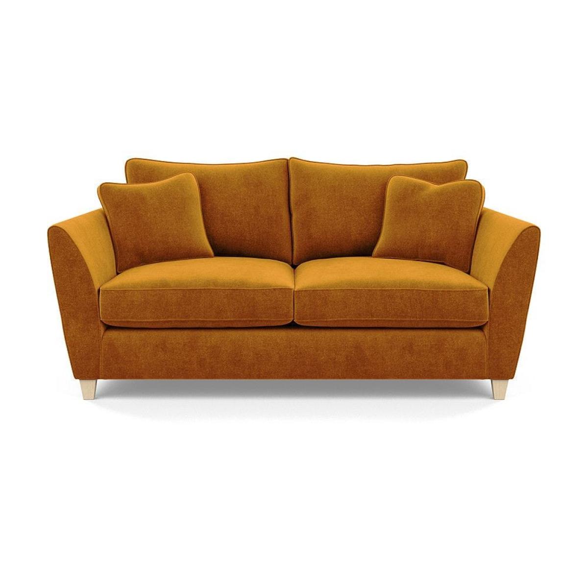 Heal's Torino 3 Seater Leather Sofa Leather Cognac Black Feet – image 43