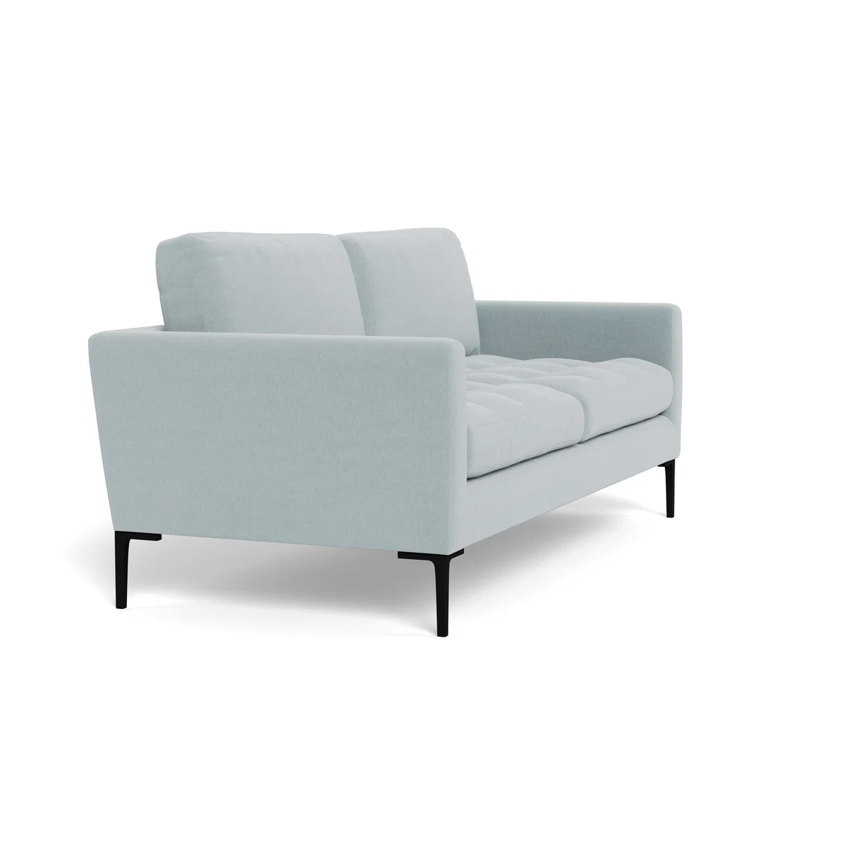 Heal's Eton 3 Seater Sofa Brushed Cotton Mist Brass Feet - Heal's UK Furniture – image 2