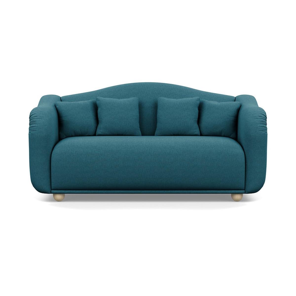 Heal's Tetbury 3 Seater Sofa Brushed Cotton Cadet Natural Beech Feet – image 2