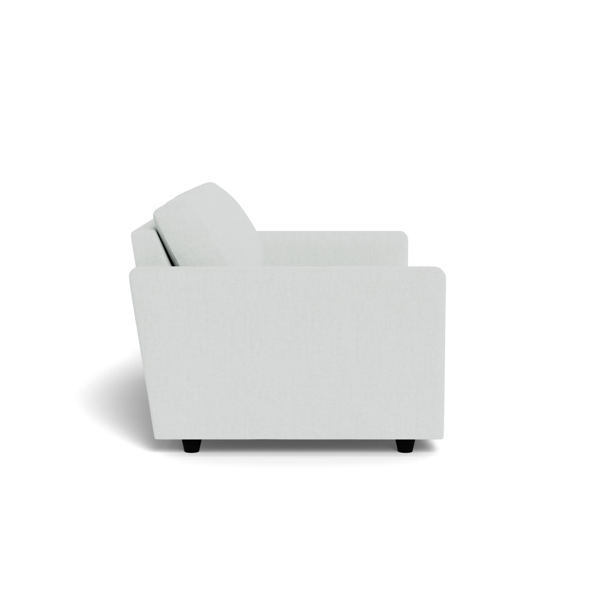 Heal's Nimbus 3 Seater Sofa Broadweave Tin Black Feet – image 3