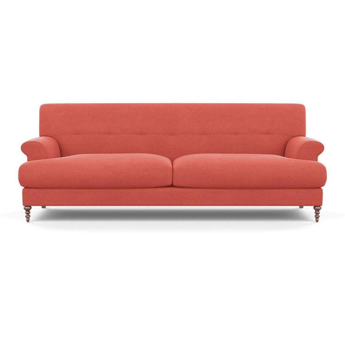 Scp Oscar 3 Seater Formal Sofa Linen Grenadine Walnut Feet - Heal's UK Furniture – image 2