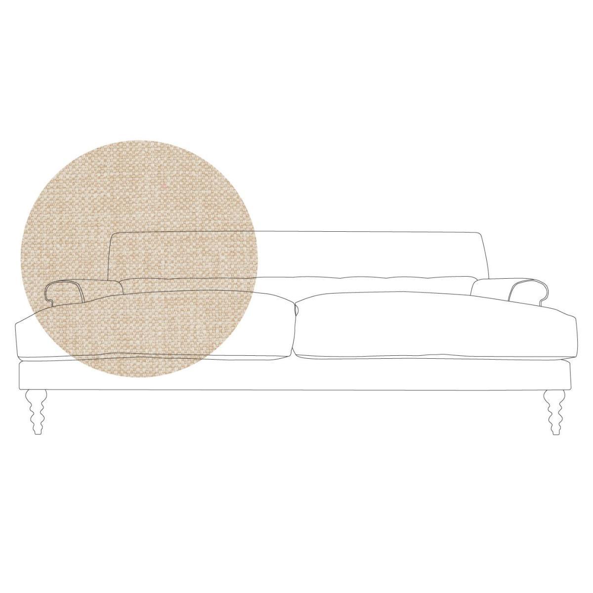 Scp Oscar 3 Seater Formal Sofa Linen Grenadine Walnut Feet - Heal's UK Furniture – image 14