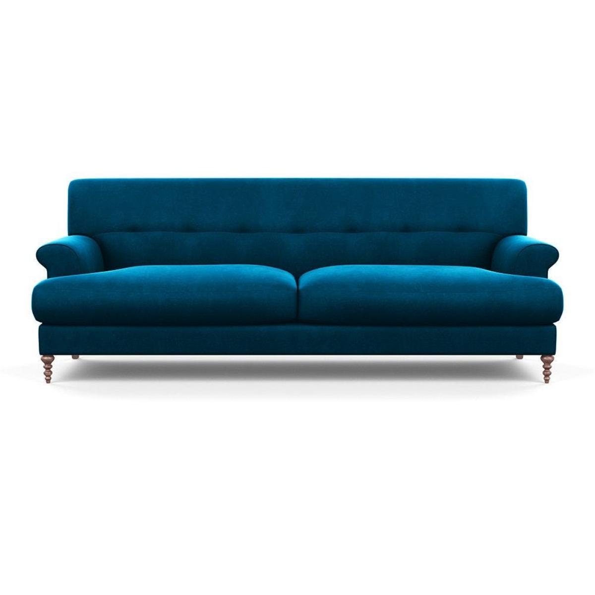Scp Oscar 3 Seater Formal Sofa Linen Grenadine Walnut Feet - Heal's UK Furniture – image 16