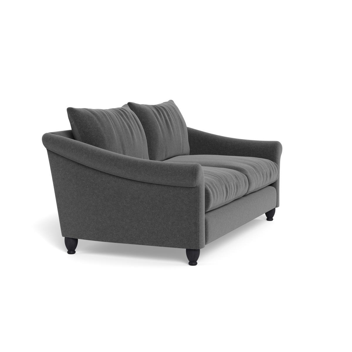 Heal's Devon 3 Seater Melton Wool Granite Walnut Stain Beech Feet - Heal's UK Furniture – image 2