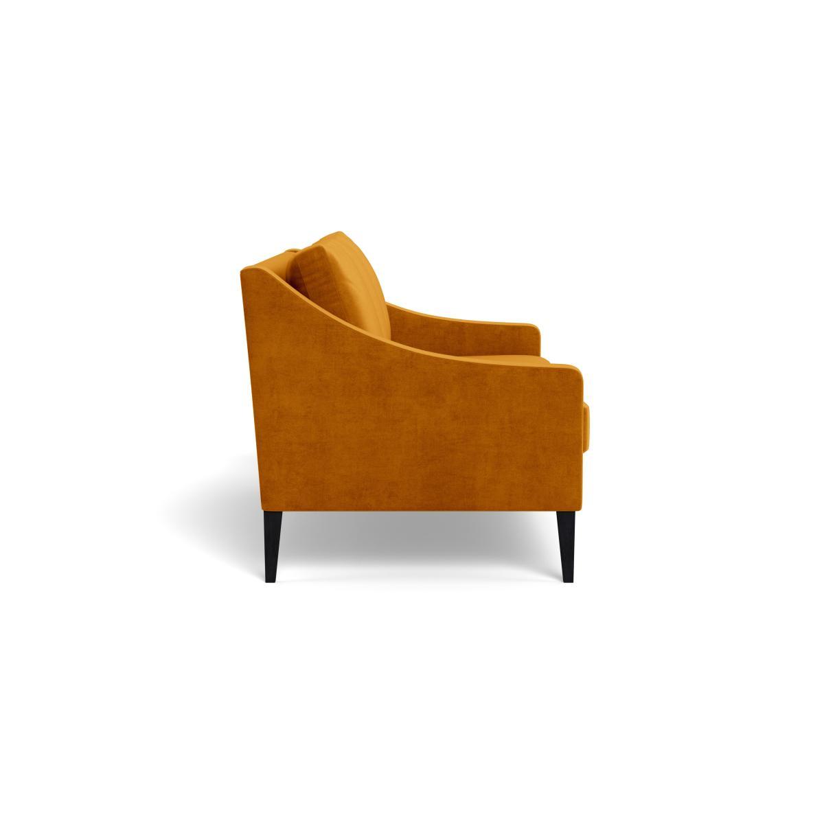 Heal's Richmond 3 Seater Sofa Smart Luxe Velvet Cognac Tinted Ash Feet - Heal's UK Furniture – image 3
