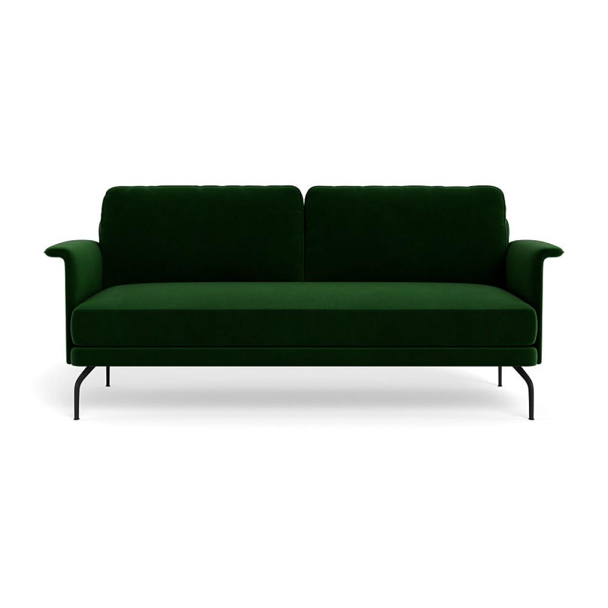 Heal's Iver 3 Seater Sofa Smart Velvet Forest Black Feet – image 2