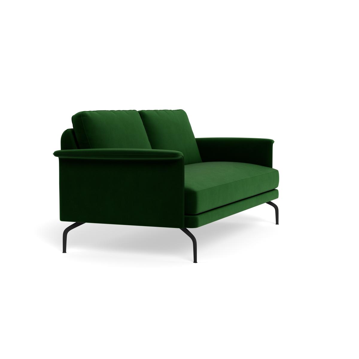 Heal's Iver 3 Seater Sofa Smart Velvet Forest Black Feet – image 3