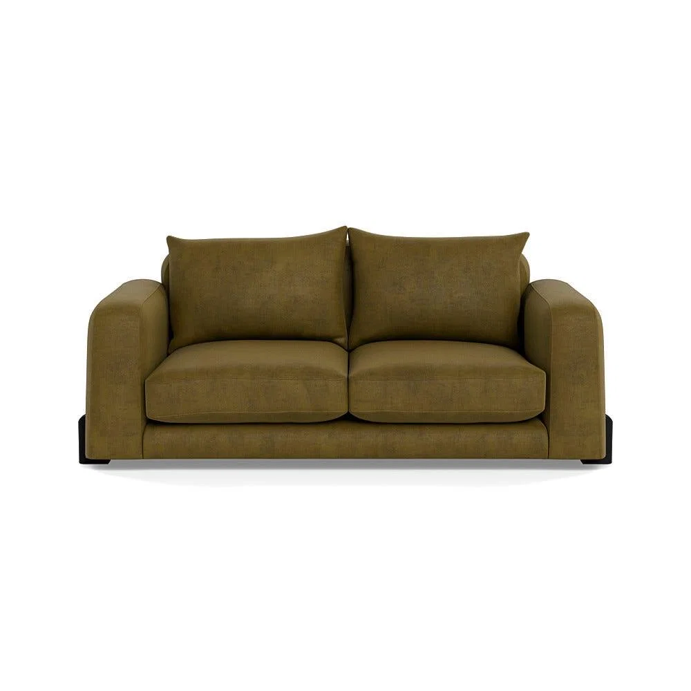Heal's Nuvola 3 Seater Sofa Smart Luxe Velvet Peridot Black Painted Feet – image 2