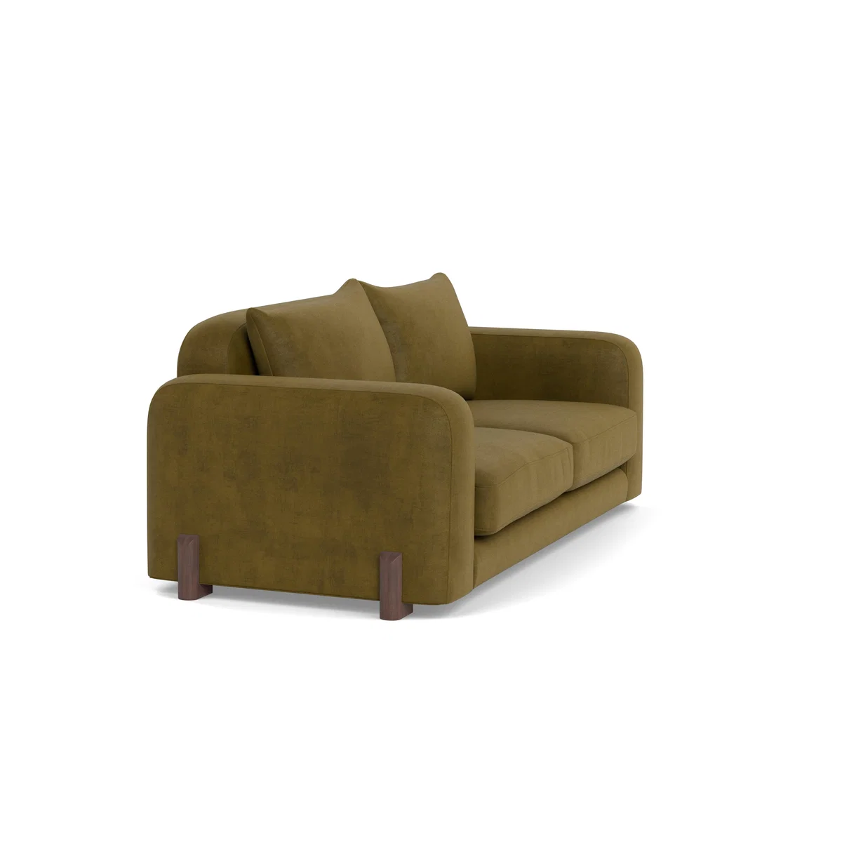 Heal's Nuvola 3 Seater Sofa Smart Luxe Velvet Peridot Black Painted Feet – image 3