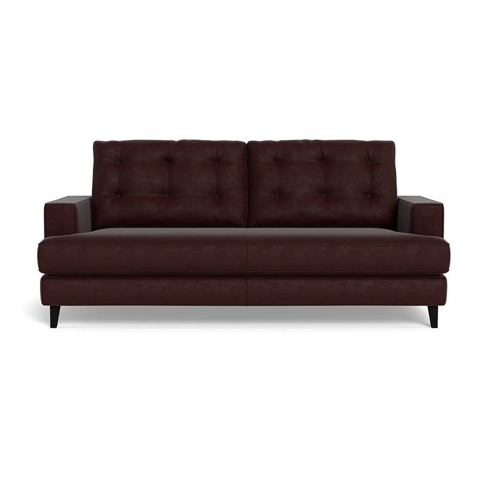 Heal's Mistral 3 Seater Sofa Smart Luxe Velvet Acorn Black Beech Feet – image 2