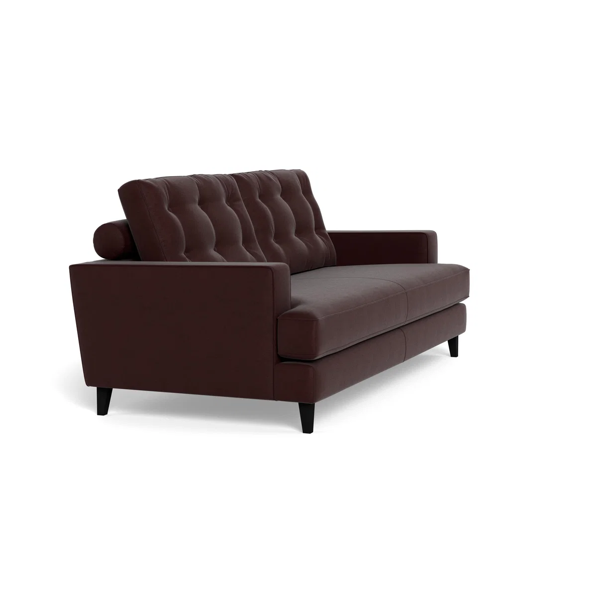 Heal's Mistral 3 Seater Sofa Smart Luxe Velvet Acorn Black Beech Feet – image 3
