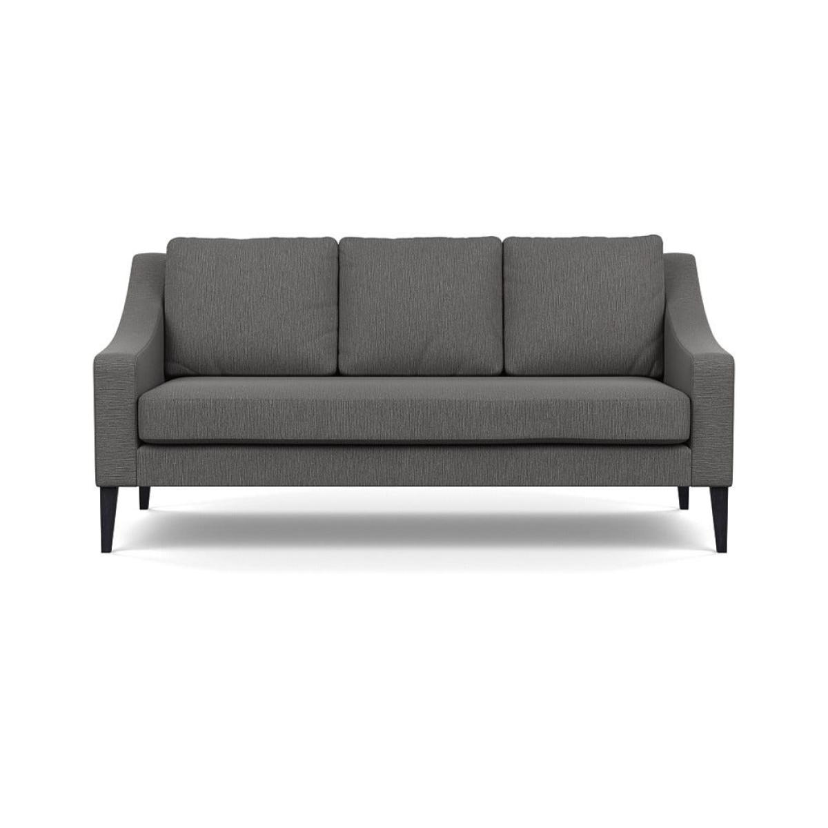 Heal's Richmond 3 Seater Sofa Smart Linen Mix Grey Black Feet – image 2