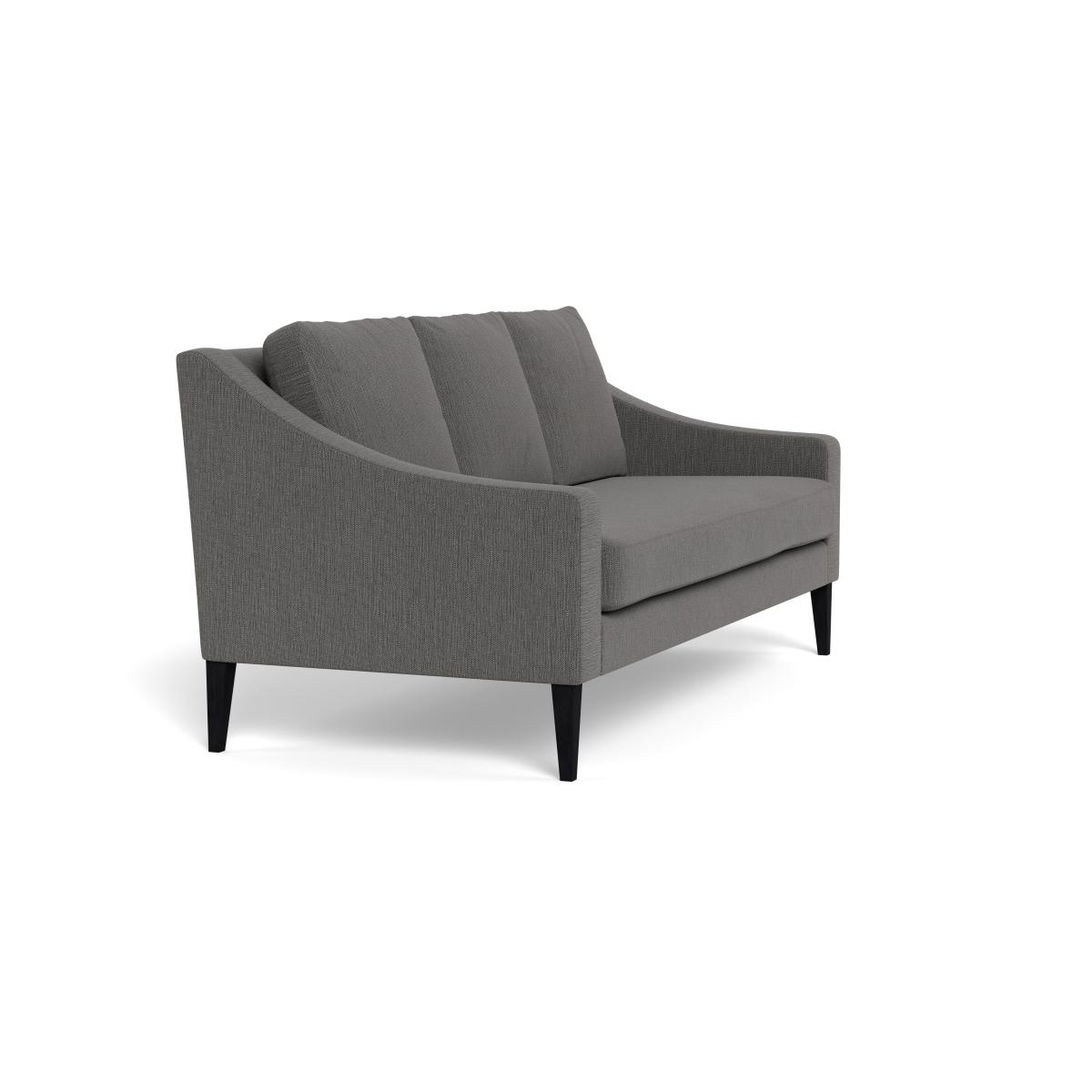 Heal's Richmond 3 Seater Sofa Smart Linen Mix Grey Black Feet – image 3
