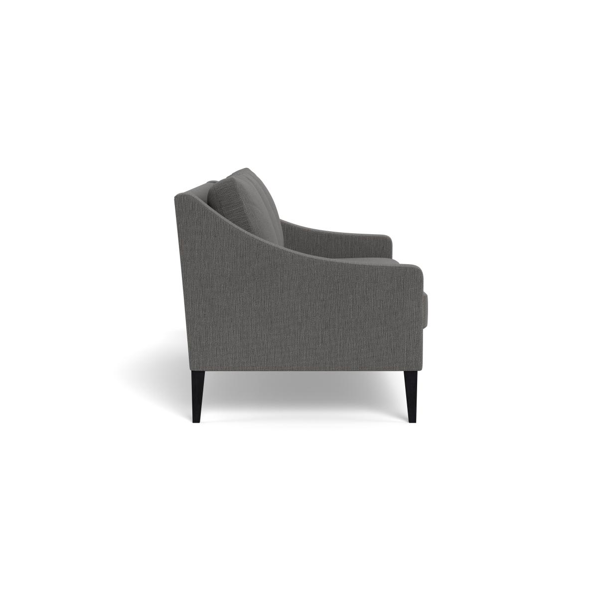 Heal's Richmond 3 Seater Sofa Smart Linen Mix Grey Black Feet – image 4