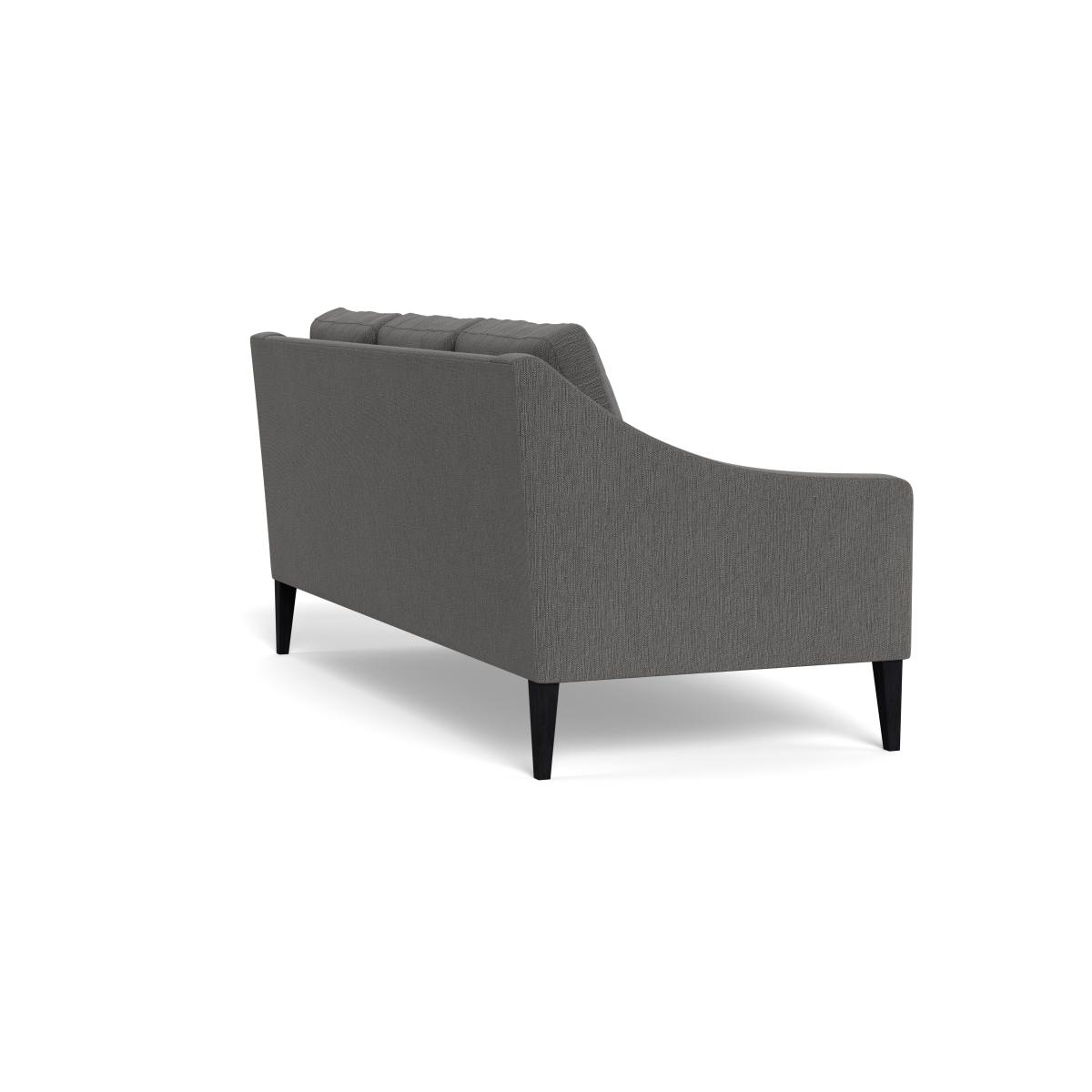 Heal's Richmond 3 Seater Sofa Smart Linen Mix Grey Black Feet – image 5