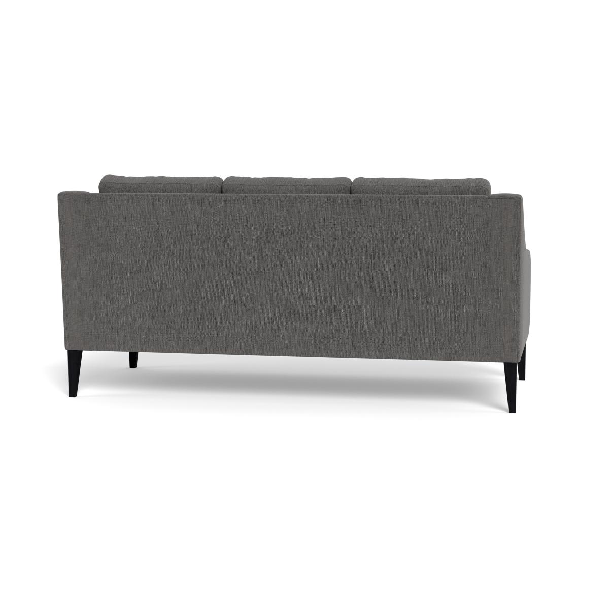 Heal's Richmond 3 Seater Sofa Smart Linen Mix Grey Black Feet – image 6