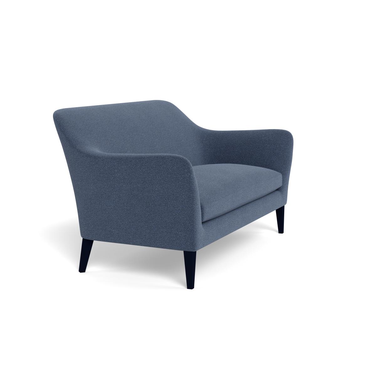Heal's Wallis 3 Seater Sofa Boucle Indigo Black Painted Oak Feet – image 2