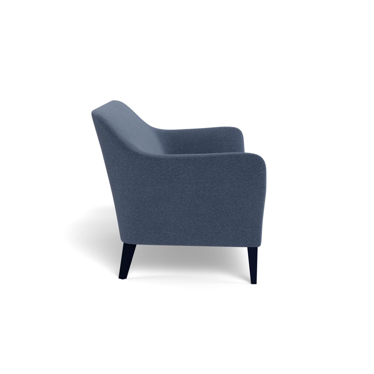 Heal's Wallis 3 Seater Sofa Boucle Indigo Black Painted Oak Feet – image 3