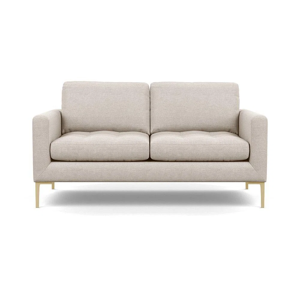 Heal's Eton 3 Seater Sofa Smart Velvet Dolphin Brass - Heal's UK Furniture – image 8
