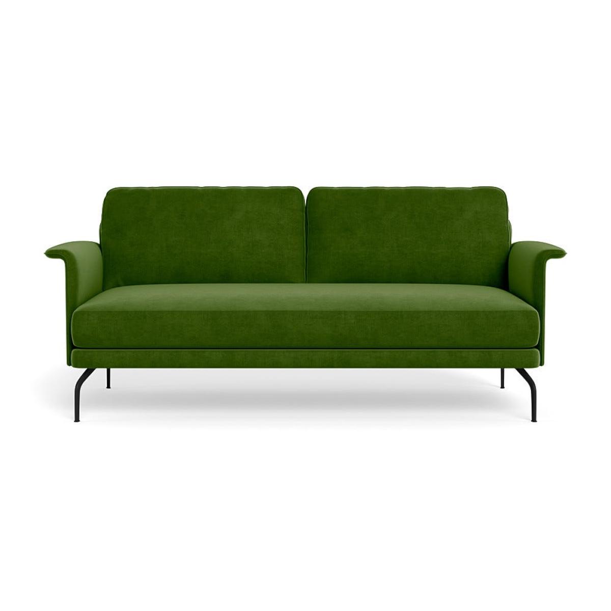 Heal's Iver 3 Seater Sofa Smart Luxe Velvet Grass Black Feet – image 2