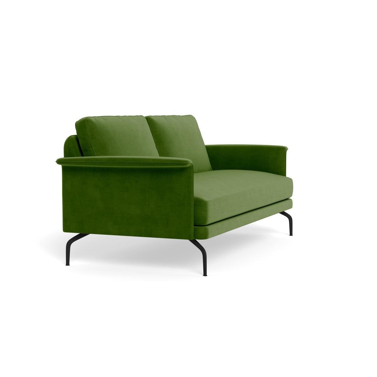 Heal's Iver 3 Seater Sofa Smart Luxe Velvet Grass Black Feet – image 3