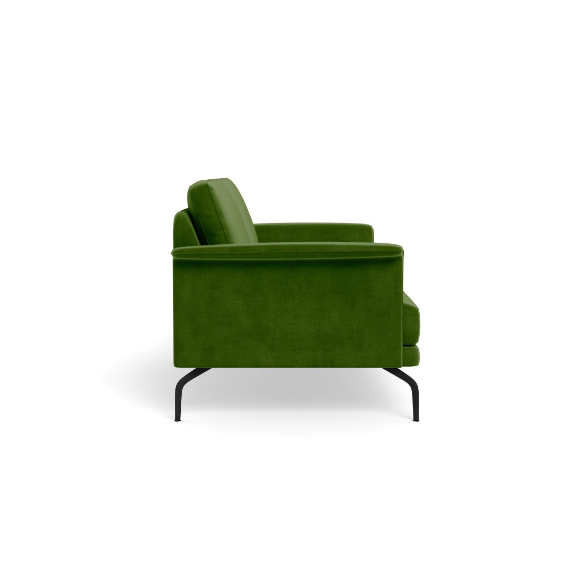 Heal's Iver 3 Seater Sofa Smart Luxe Velvet Grass Black Feet – image 4