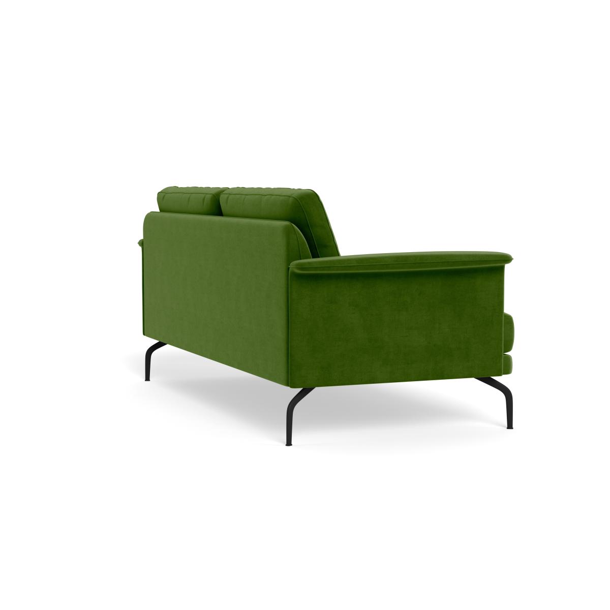 Heal's Iver 3 Seater Sofa Smart Luxe Velvet Grass Black Feet – image 5